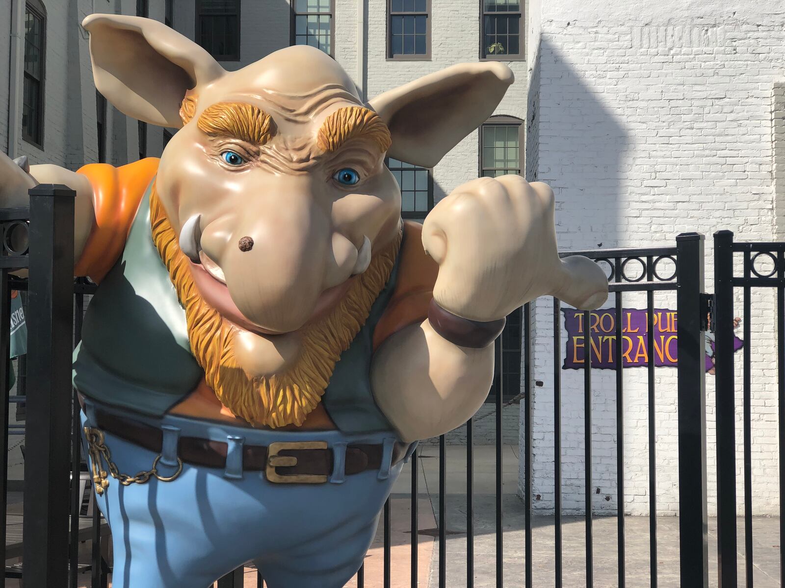 The large troll at the entrance to the Troll Pub at the Wheelhouse has become a popular photo opp. The Troll Pub opened on St. Patrick’s Day last year. CORNELIUS FROLIK / STAFF