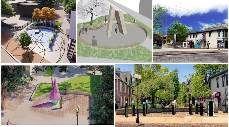 Semifinalists for the 8/4 Memorial that will honor victims of the Oregon District shootings of August 2019.