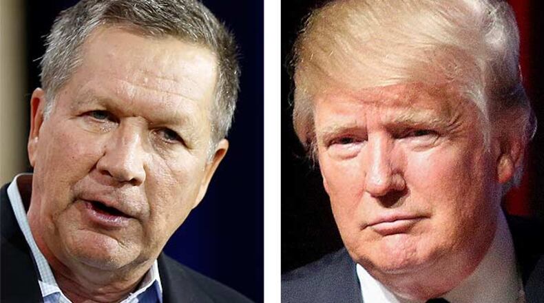 Ohio Gov. John Kasich and President-elect Donald Trump