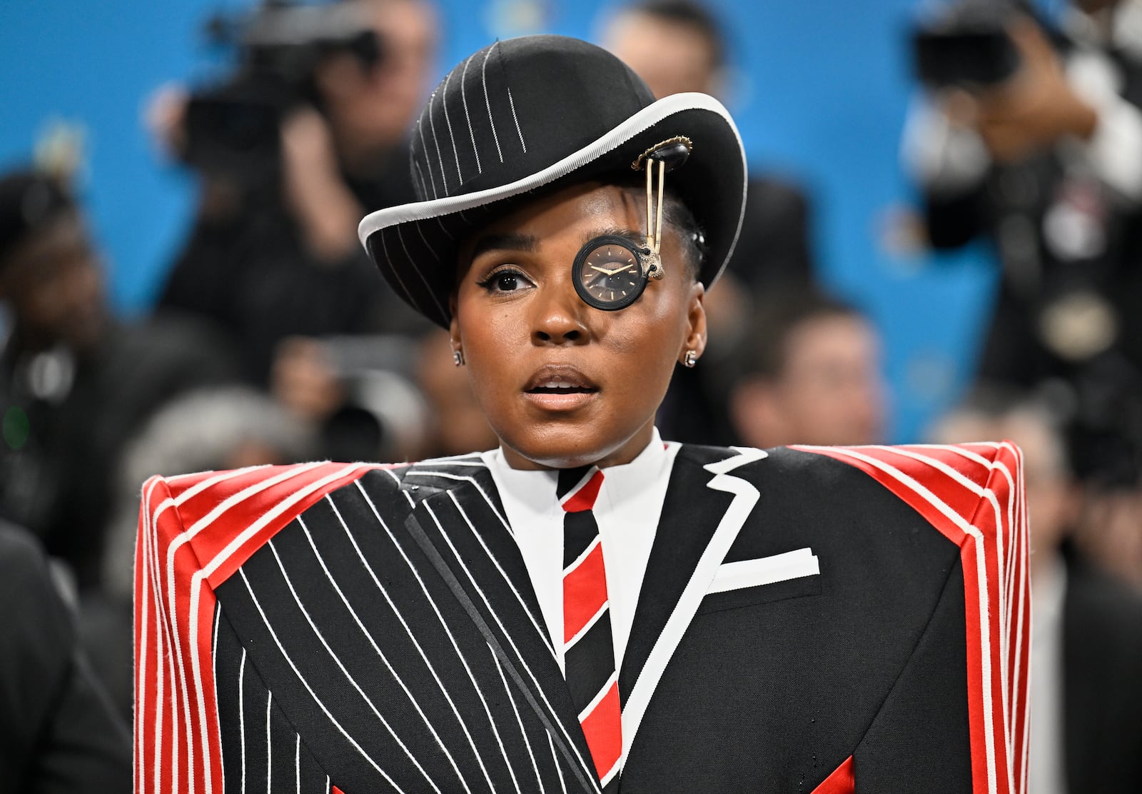 Janelle Monae attends The Metropolitan Museum of Art's Costume Institute benefit gala celebrating the opening of the "Superfine: Tailoring Black Style" exhibition on Monday, May 5, 2025, in New York. (Photo by Evan Agostini/Invision/AP)
