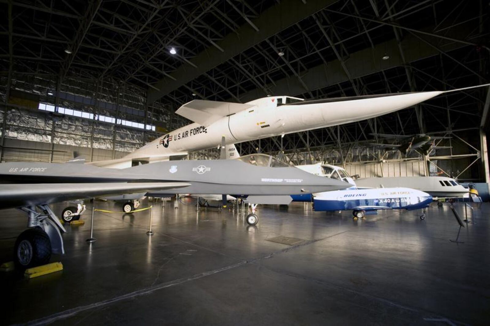 Inside the U.S. Air Force Museum.