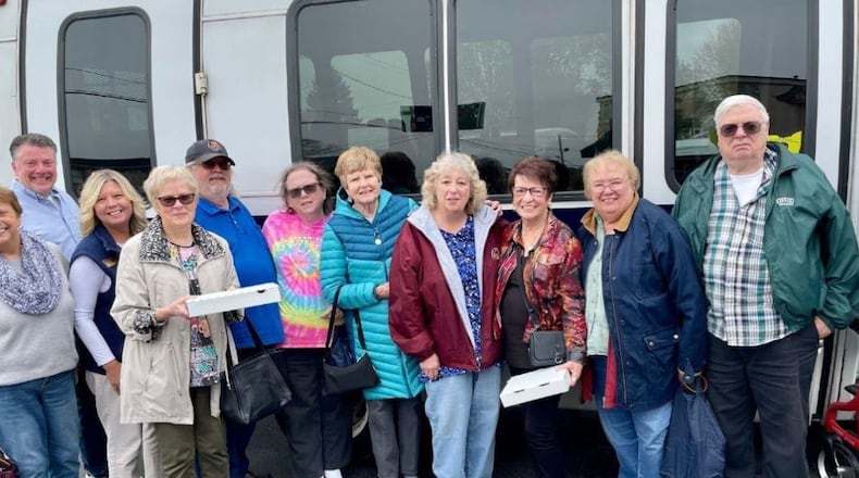 The Fairborn Senior Center offers a monthly traveling lunch. The group has traveled to visit places all around, including in Indiana and Columbus. CONTRIBUTED