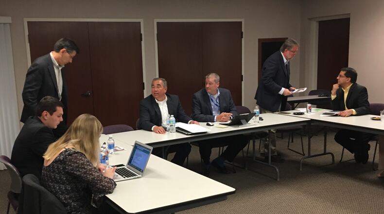 Wright State University trustees met for almost four hours Monday night to talk about candidates for the president’s job. No decision was reached.