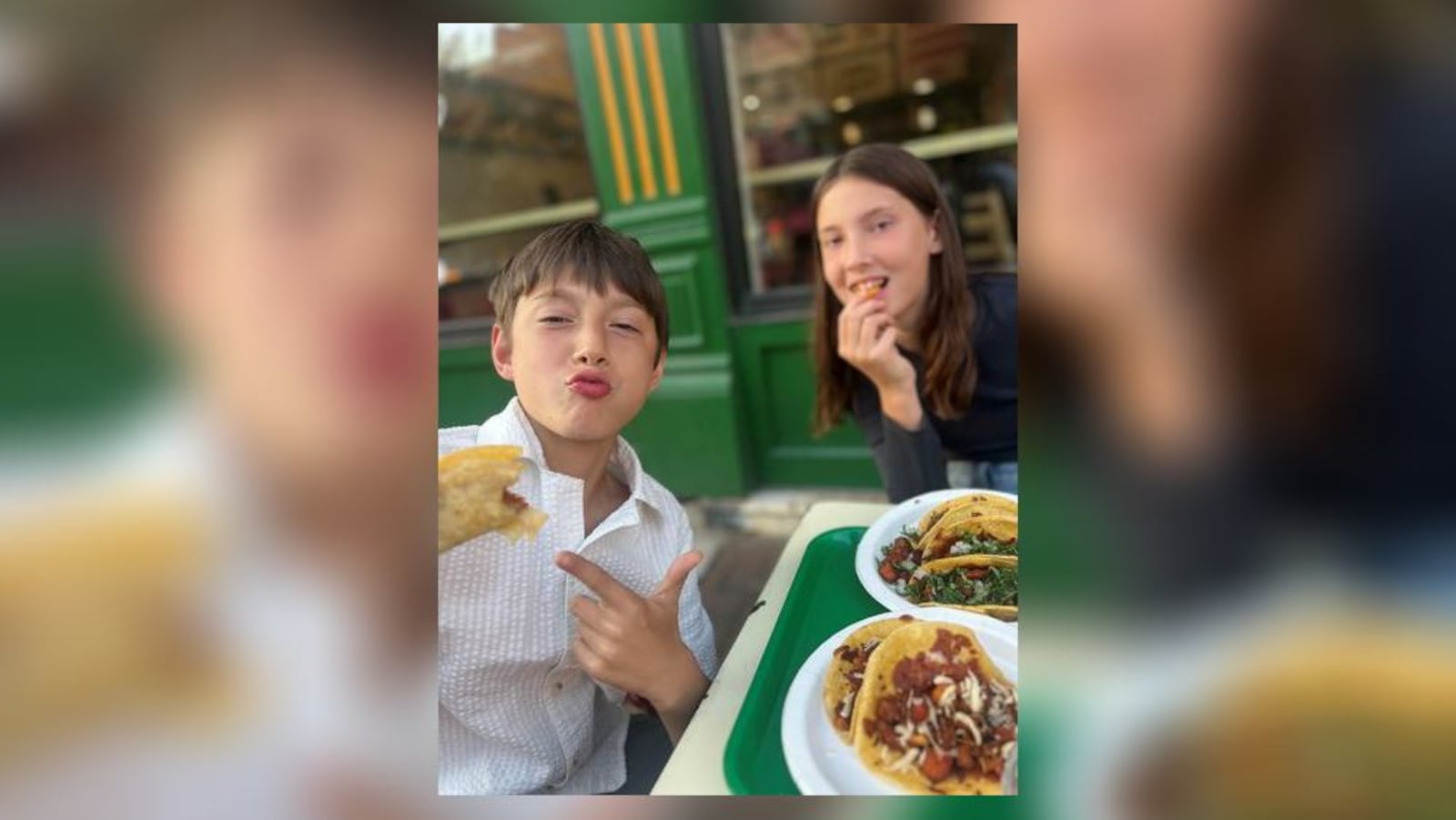 Whitney Kling's twins enjoy some lunch. CONTRIBUTED