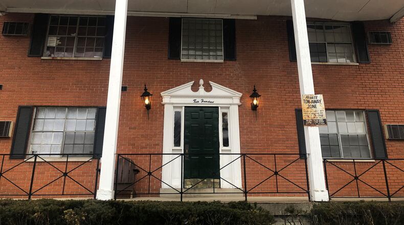 This Grafton Hill apartment owner recently filed an eviction action against one of its tenants in Dayton Municipal Court. CORNELIUS FROLIK / STAFF