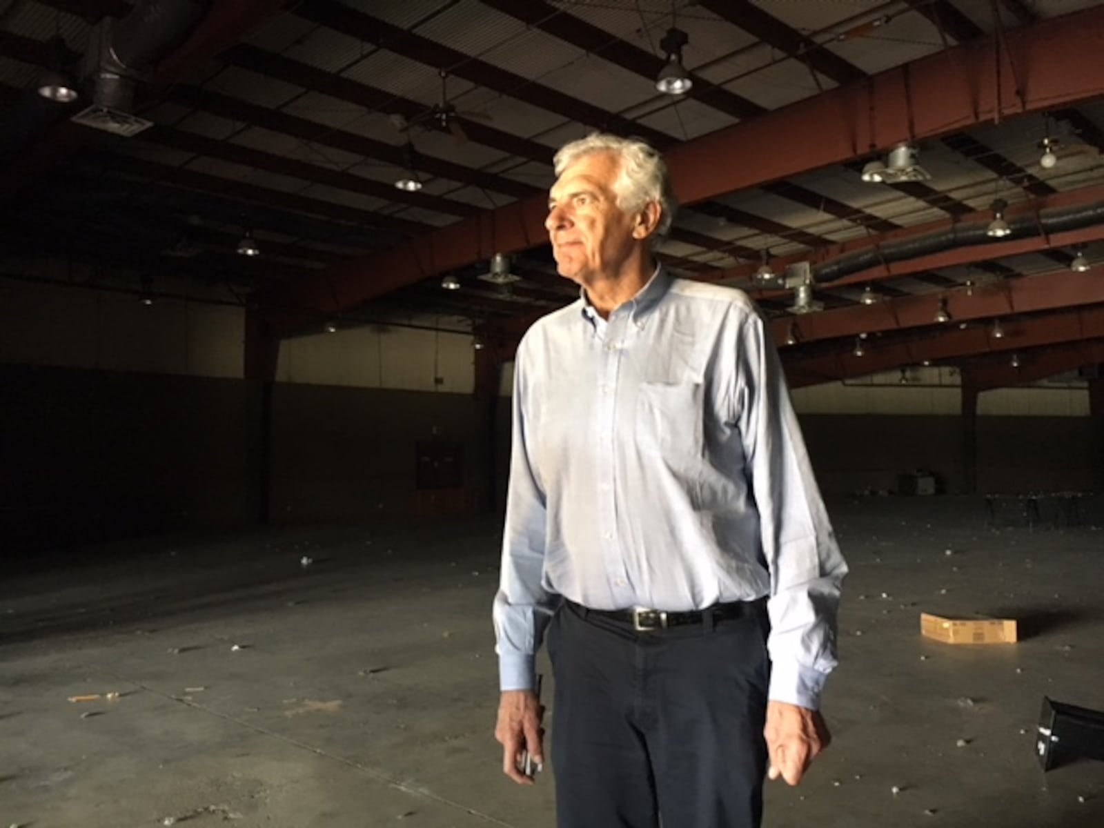 Michael Heitz, a developer based in Lexington, Ky., standing in Hara Arena in 2018. THOMAS GNAU/STAFF