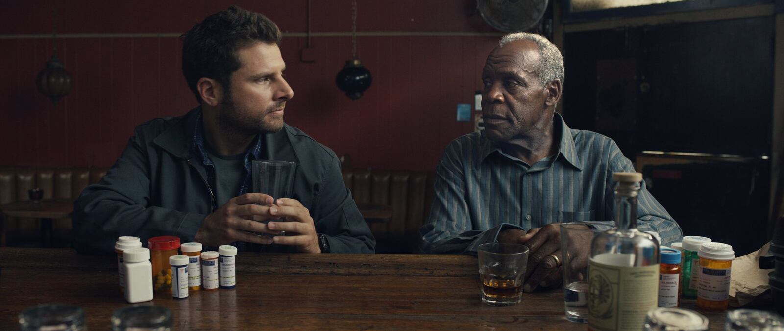 Actors James Roday and Danny Glover are featured in the LGBT Film Fest movie, ” Pushing Dead.” Submitted photo.