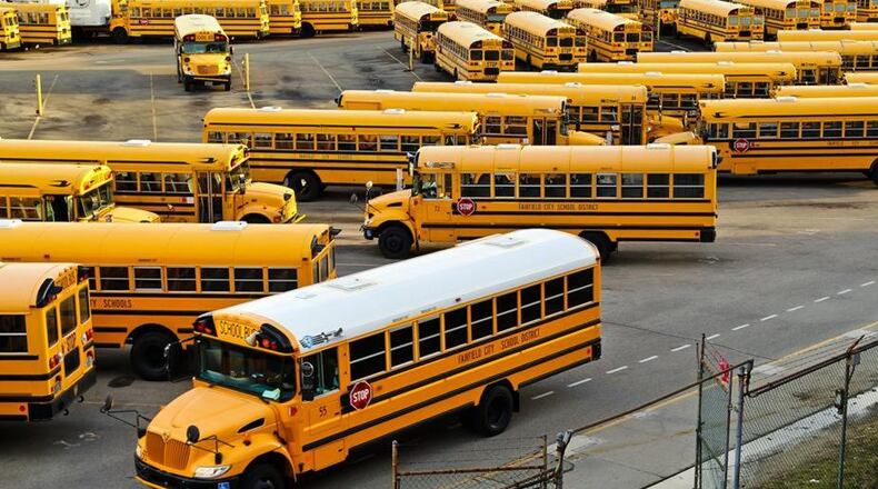 A Fairfield Schools bus driver has been ordered on leave as police investigate an allegation of assaulting an elementary student. Fairfield Schools officials said Fairfield Police are investigating one of its school bus drivers who has been ordered on leave.(STAFF FILE PHOTO/Journal-News)