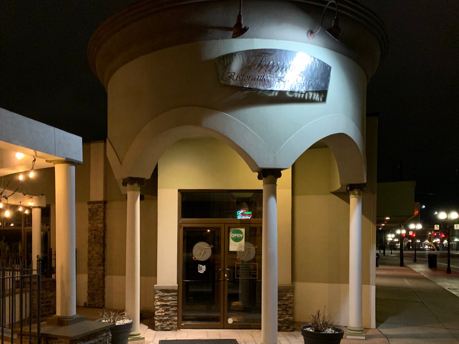 Franco's Ristorante Italiano is another Dayton restaurant that would have had plenty of patrons on the first weekend of spring, despite the 34 degree temperature on Saturday, March 21, 2020. But they are limiting service to carry out only per the governor's order. So far, they are serving 11 a.m-8 p.m. Monday-Saturday, but beware.

This is from its Facebook page: "Franco’s will still be able to operate with Carryouts!! We will continue to follow the CDC guidelines but if at any time we feel this could be a threat we will be closing until further notice. Thank You for your support and stay safe!"

The bar had this posted on its Facebook page regarding the cornonavirus pandemic: "Per Governor DeWine’s direction, Troll Pub Dayton will be closed until further notice. As a company and a family, this will impact us all. The Troll Pub team will do everything in our power to protect the general public and our dedicated employees. We are here for each other and should be acting as such. I am always available if you have needs, concerns, interests, or otherwise. Thanks, Ben Barker."

Staff photo: Otis Gowens.