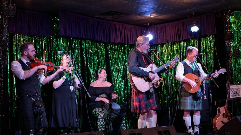 Peach’s Grill, located at 104 Xenia Ave. in Yellow Springs, hosted its 19th annual St. Patrick’s Day Bash early on Saturday, March 15, 2025. Here’s highlights of the festivities featuring performances by Father, Son and Friends and the Dwyer School of Irish Dance. TOM GILLIAM / CONTRIBUTING PHOTOGRAPHER