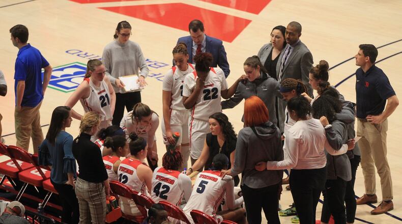 Dayton against Rhode Island at UD Arena. David Jablonski/Staff