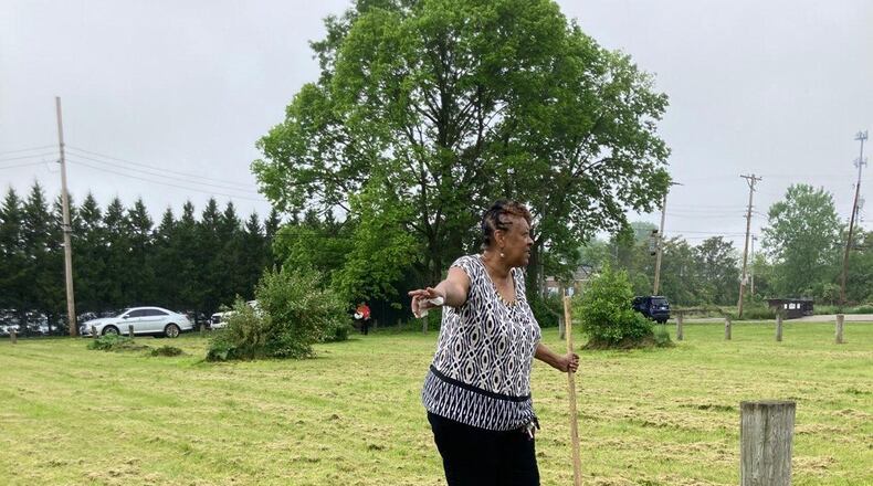 Freida Oriakhi, founder of Njoy! Njoy! Is pictured at the groundbreaking for Angels @ Work Resource. CONTRIBUTED