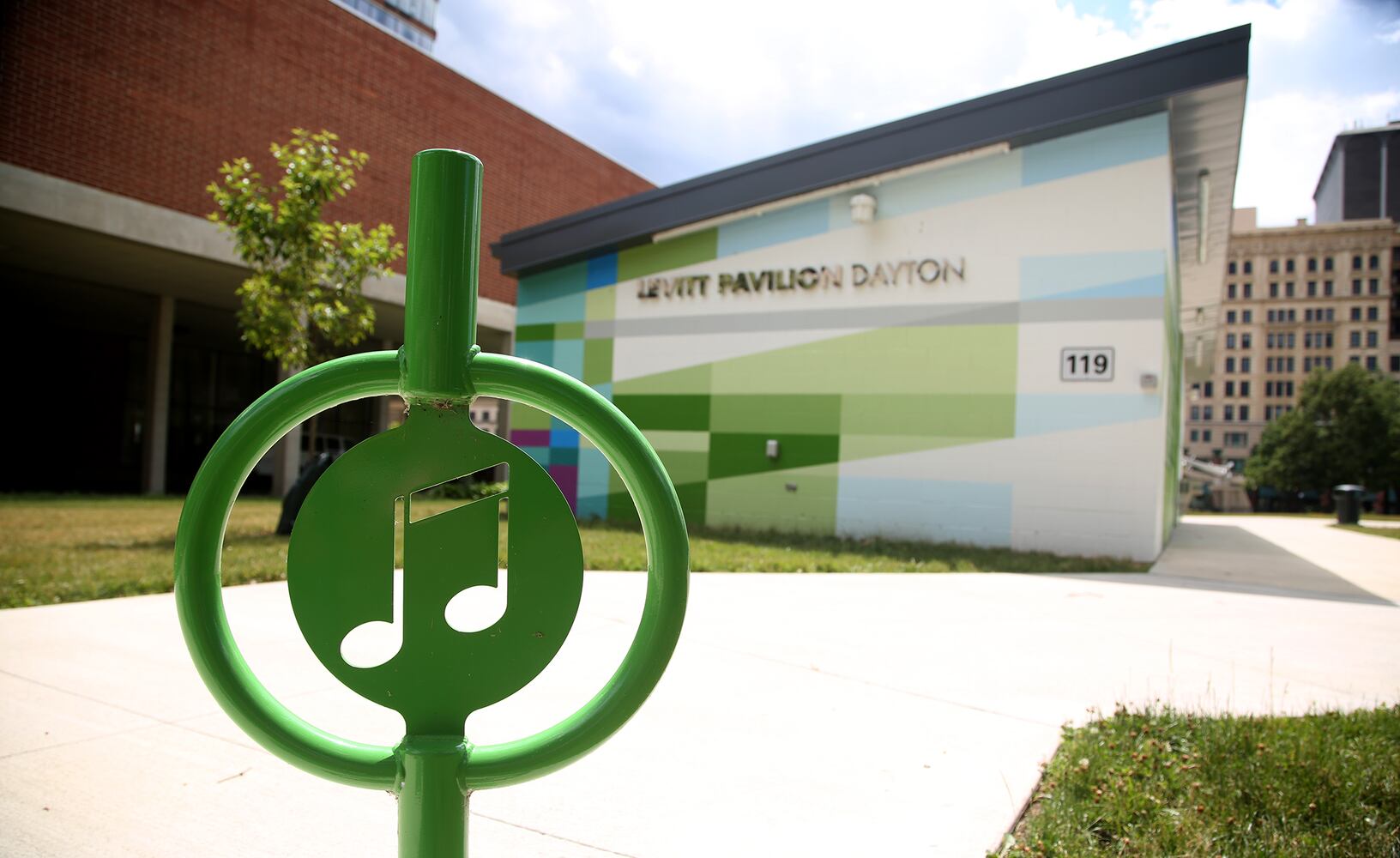PHOTOS: The completed Levitt Pavilion mural is a combination of shape, color and poetry