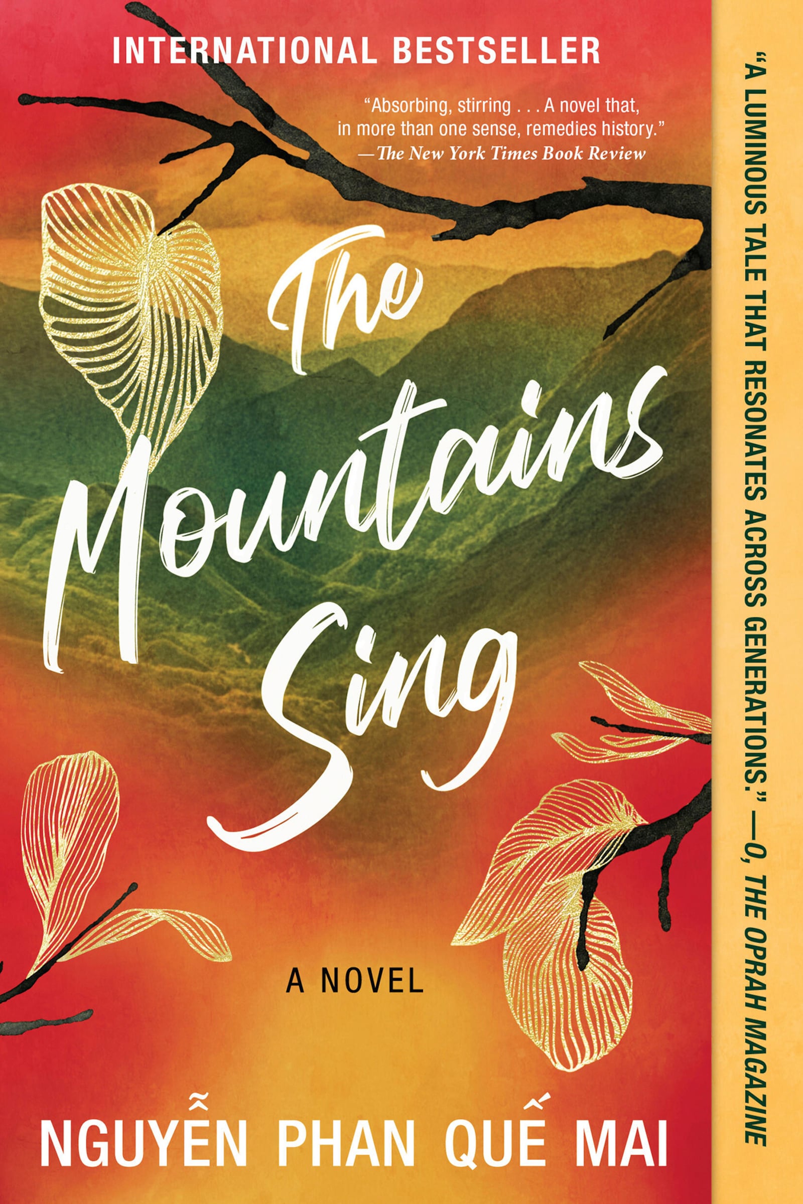 This cover image released by Algonquin shows "The Mountains Sing" by Nguyễn Phan Quế Mai. (Algonquin via AP)