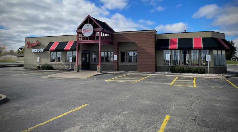 The Frisch’s Big Boy at 20 Troy Town Drive in Troy is “permanently closed,” according to a sign posted at the restaurant. NATALIE JONES/STAFF