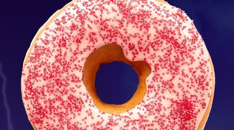 Dunkin Donuts unveiled a new ghost pepper-cayenne-spiced doughnut today, Oct. 14, 2020. CONTRIBUTED
