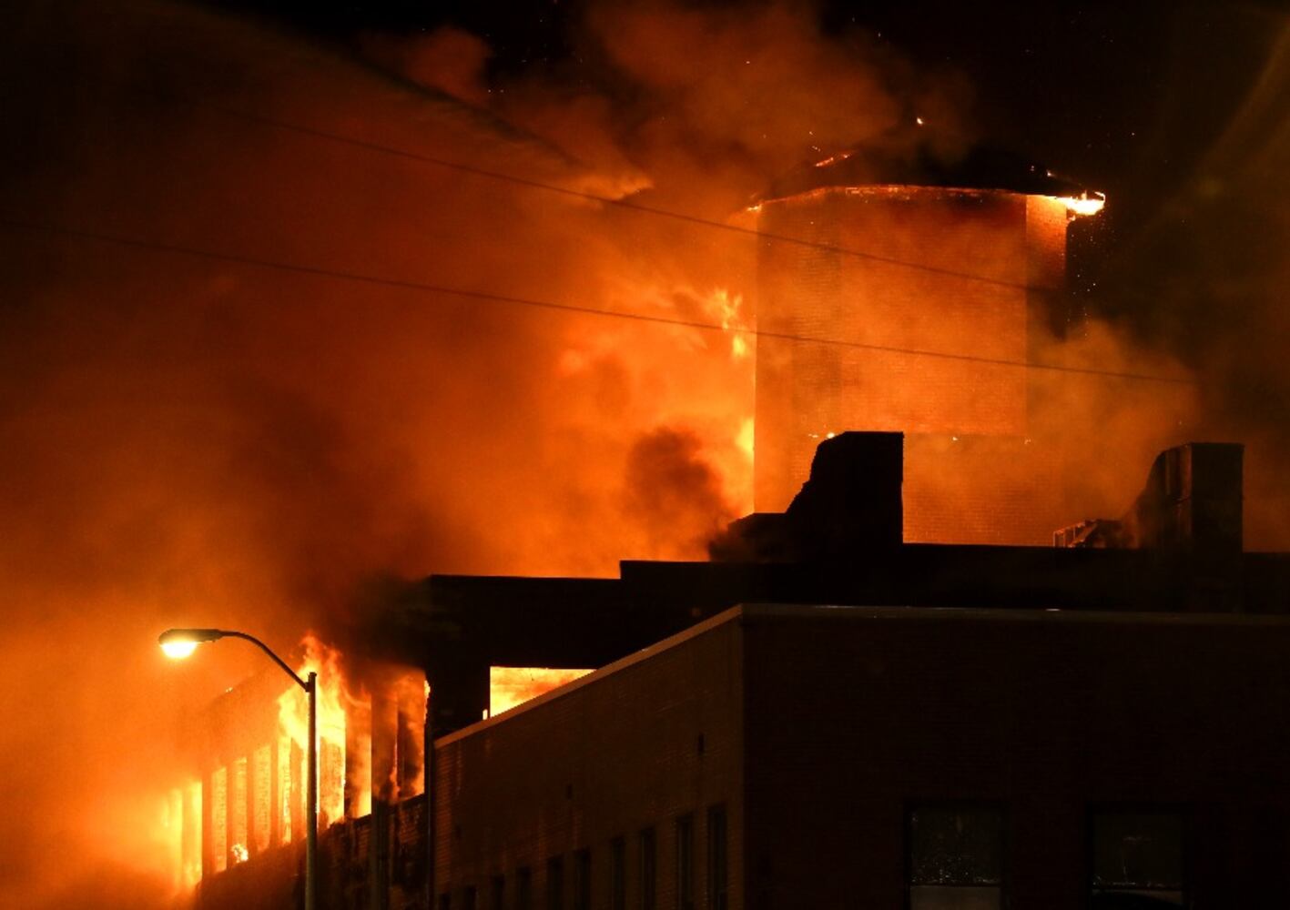 Fire at former Beckett paper mill