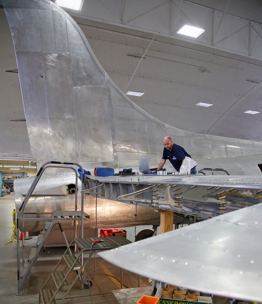 Restoration of the Memphis Belle at the Air Force Museum