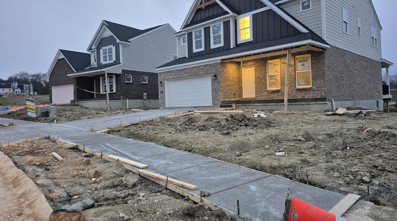 First-time homebuyers are having trouble finding affordable options in area's like Springboro, where the average home price is in the mid-$400K range. MICHAEL KURTZ / STAFF