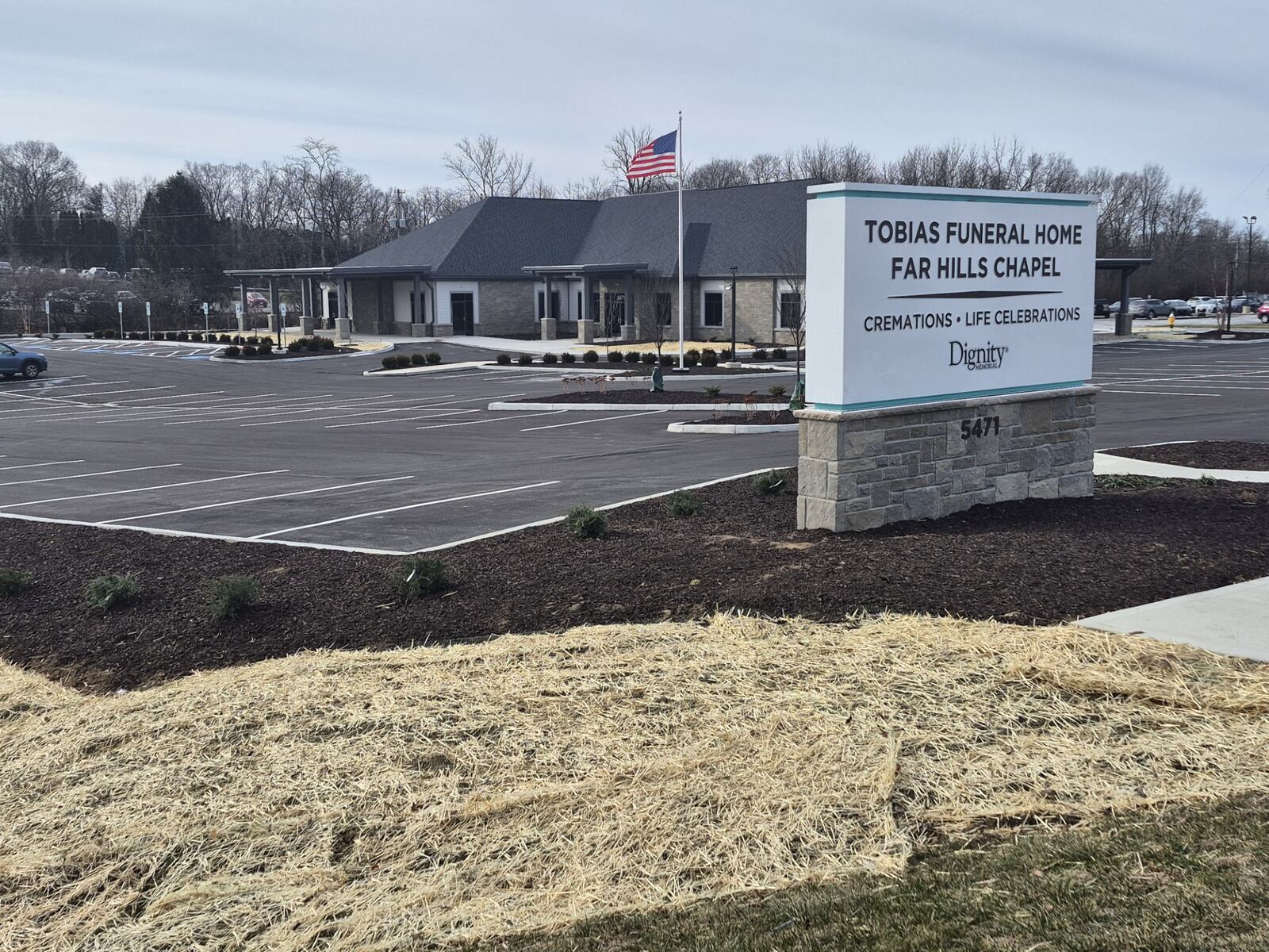 After a year of demolition and construction, the Tobias Funeral Home Far Hills Chapel is open. MICHAEL KURTZ / STAFF