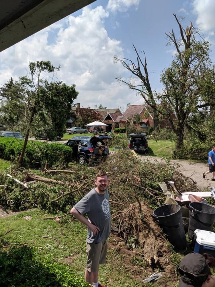 Photos: Community rallies around Dayton restaurant owner after son’s death, tornado