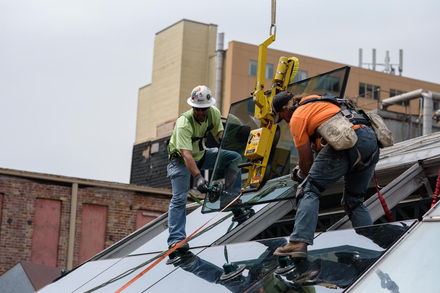 PHOTOS: Behind the scenes on the first day of construction at The Dayton Arcade