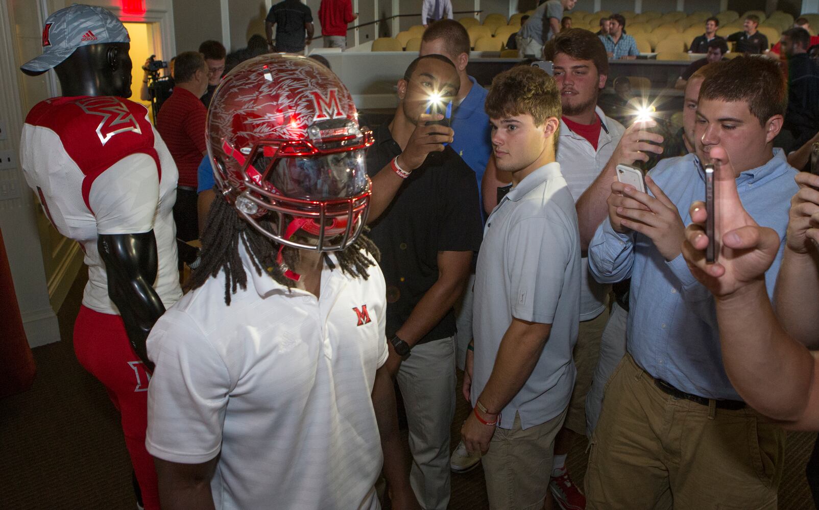 Miami University unveils new football uniforms