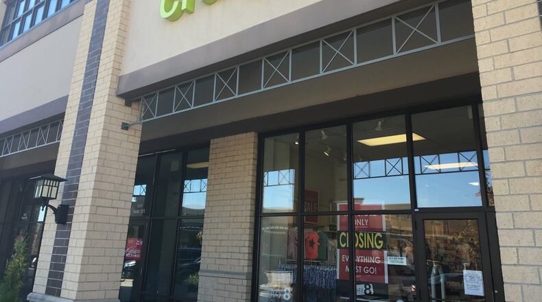 Crazy 8, a low-cost children’s clothing retailer that opened at Bridgewater Falls in 2012, will close Oct. 28. STAFF FILE PHOTO