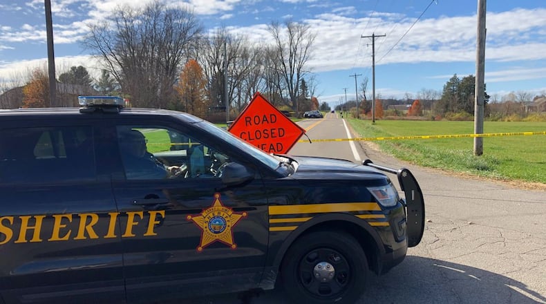 The Warren County Sheriff's Office responded to a double shooting that left one man dead of an apparent self-inflicted gunshot and a woman in critical condition Nov. 10, 2020, at a home on Ohio 132 in Washington Twp. in Warren County. WCPO