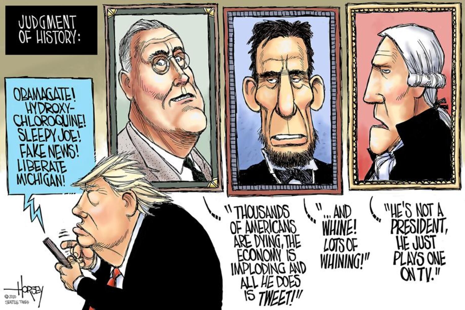 Week in cartoons: Unemployment, mail-in ballots and more