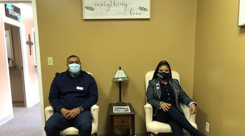 Pauli and Terrell Brown Scott own Acclaim Senior Activities Center in Beavercreek. STAFF/BONNIE MEIBERS