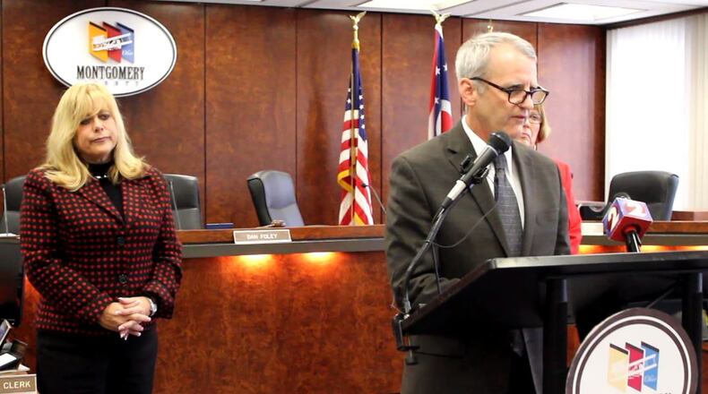 Montgomery County Commissioner Dan Foley discusses the commission’s request for a federal review of the county jail for potential misconduct. CORNELIUS FROLIK / STAFF