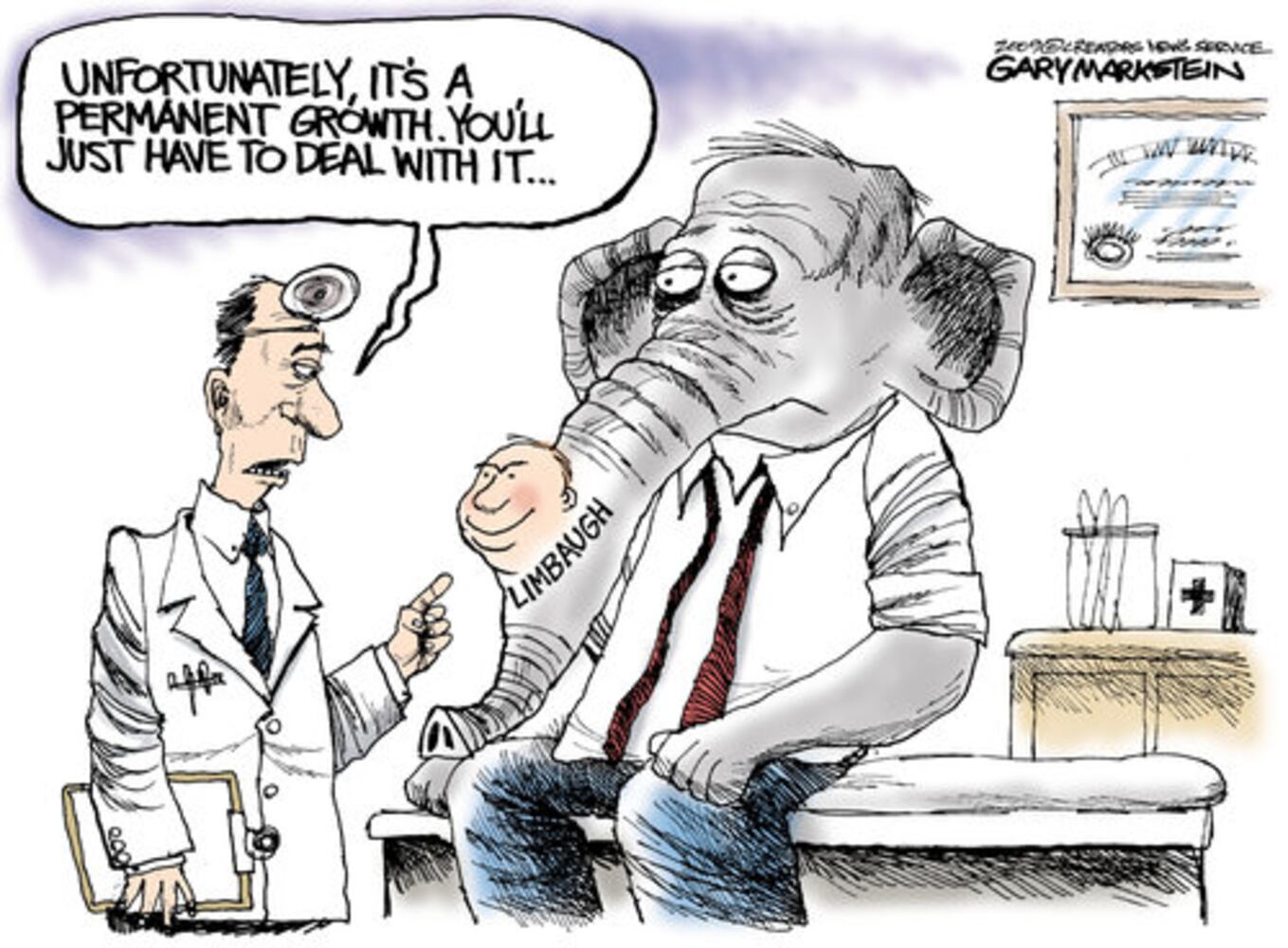 Editorial cartoons on Rush Limbaugh