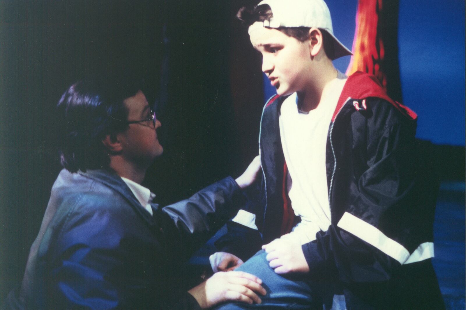 Micah Stock (right) with Tim Lile in the Human Race Theatre production of "Resident Alien" in the 2000-2001 season. CONTRIBUTED