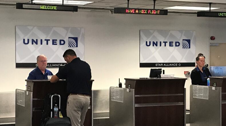 The Dayton International Airport saw a decrease in average airfare. DANA ZECHAR/STAFF