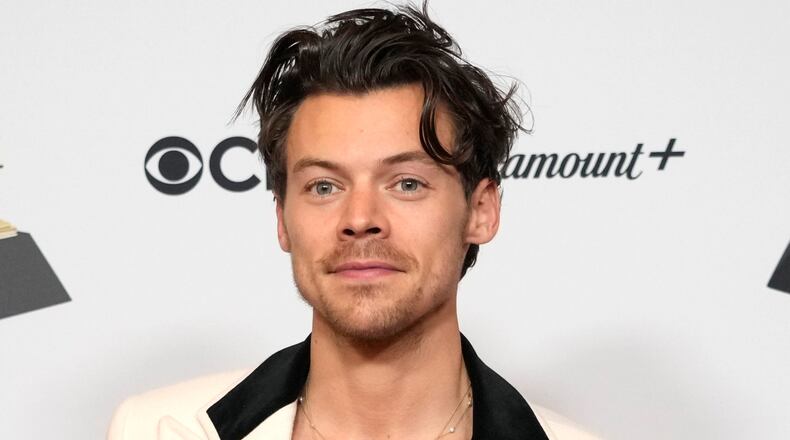 FILE - Harry Styles appears in the press room at the 65th annual Grammy Awards in Los Angeles on Feb. 5, 2023. (AP Photo/Jae C. Hong)