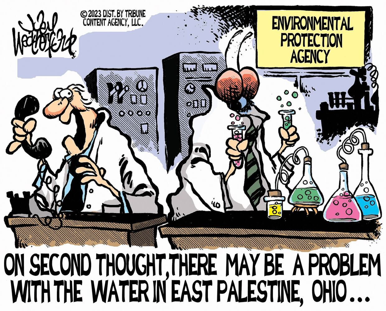 WEEK IN CARTOONS: Ohio train derailment, ChatGPT and more