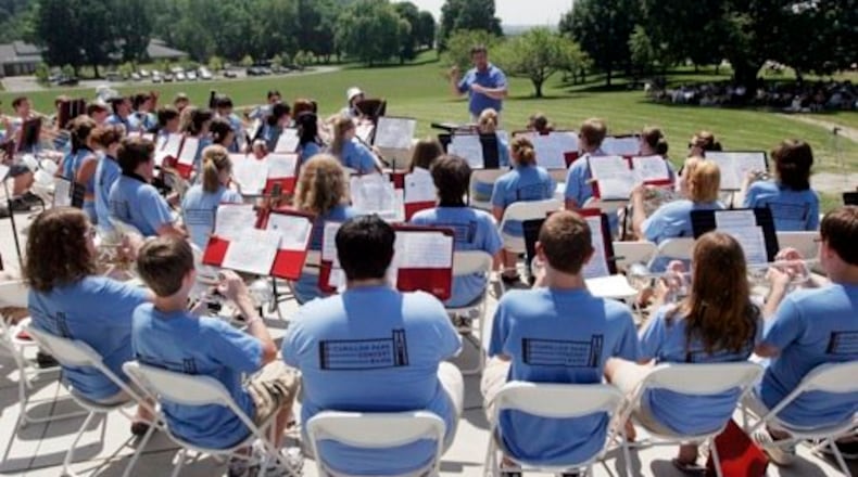 The Carillon Park Concert Band, made up of students from 17 Miami Valley high schools, will performed a joint concert with carillonneur Alan Bowman at Carillon Historical Park Sunday June 30. Bryce Newton will conduct the concert.