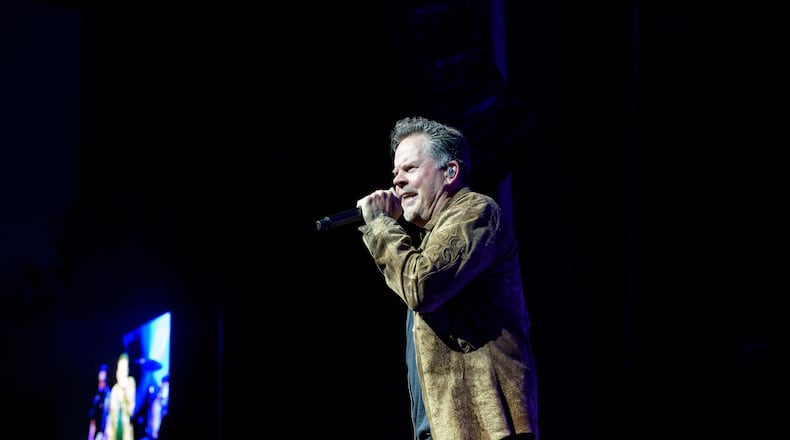 Multi-platinum country artist Gary Allan made a tour stop at the Rose Music Center at The Heights on Friday, May 10, 2024. Country singer Mae Estes opened the show with a solo acoustic set. TOM GILLIAM / CONTRIBUTING PHOTOGRAPHER