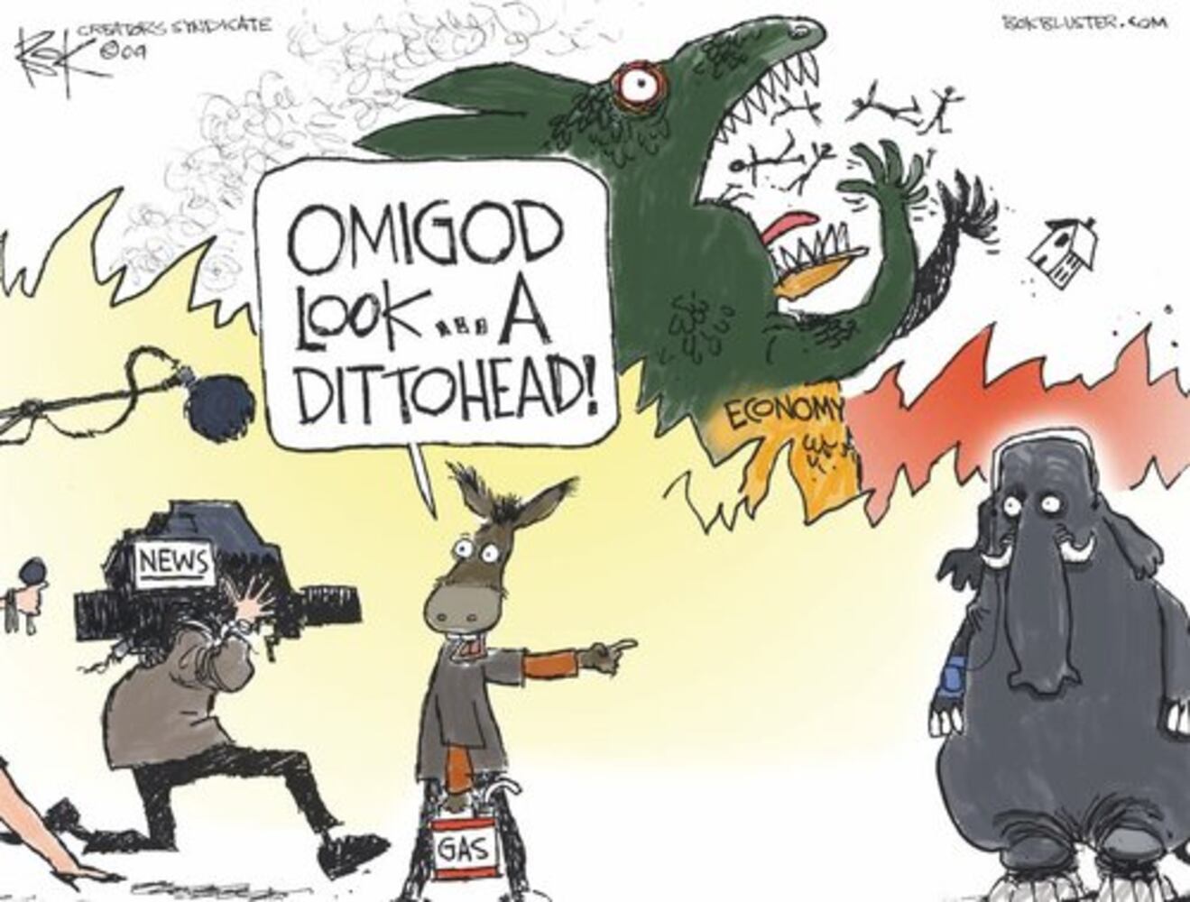 Editorial cartoons on Rush Limbaugh