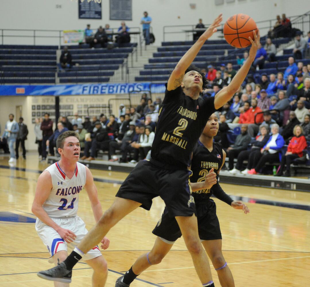 PHOTOS: Thurgood Marshall vs. Clinton-Massie boys basketball
