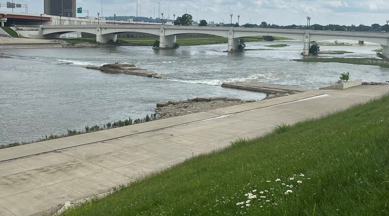 The riverfront at Monument Avenue near where development for the Dayton Riverfront Plan is expected to take place.