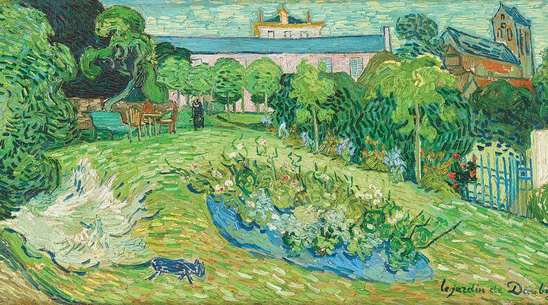 Vincent van Gogh's Daubigny’s Garden, 1890,oil on canvas from the Rudolf Staechelin Collection is on exhibit at the Dayton Art Institute. ROBERT BAYER/PHOTOGRAPHER