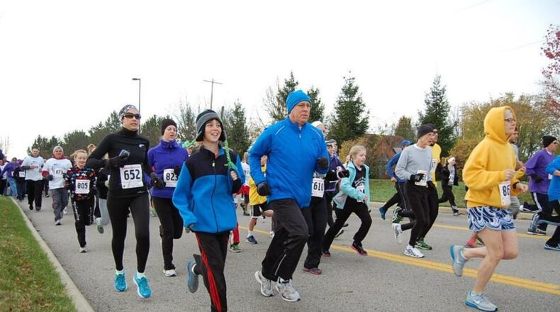 Pictured is a scene from the Free to Breathe Lung Cancer Walk/Run, which took place Saturday, Nov. 3, at the National Composite Center in Kettering. This year’s event had record participation, with 550 people either walking or running the 5K or one mile options, and raised a record of more than $40,000 for lung cancer awareness and research, according to Suzanne Albers, event coordinator. For more information about this annual event, go to www.freetobreathe.org. Contributed photo