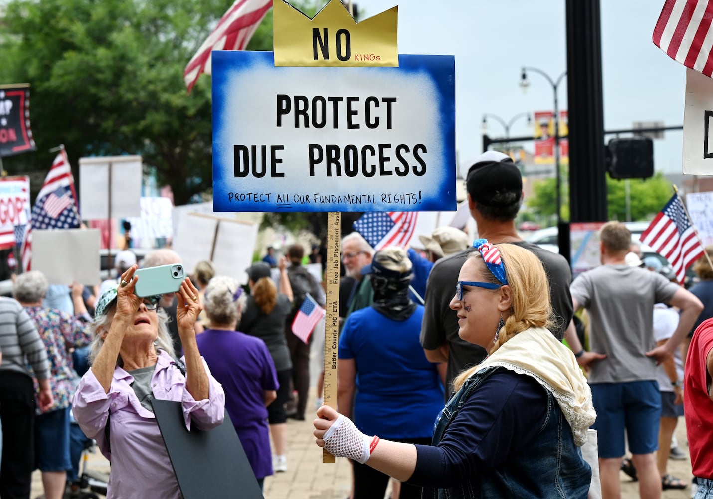 No Kings protest Hamilton