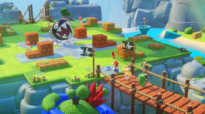 Mario + Rabbids is surprising because it s a rare partnership between East and West. Ubisoft, a publisher based in France, got the go-ahead to make a strategy game with Nintendo s most iconic character. (Nintendo of America)