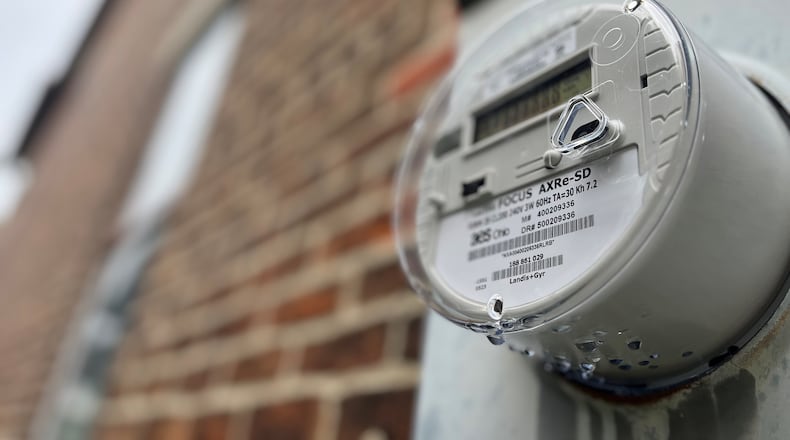 A smart meter AES Ohio installed in Dayton. CORNELIUS FROLIK / STAFF