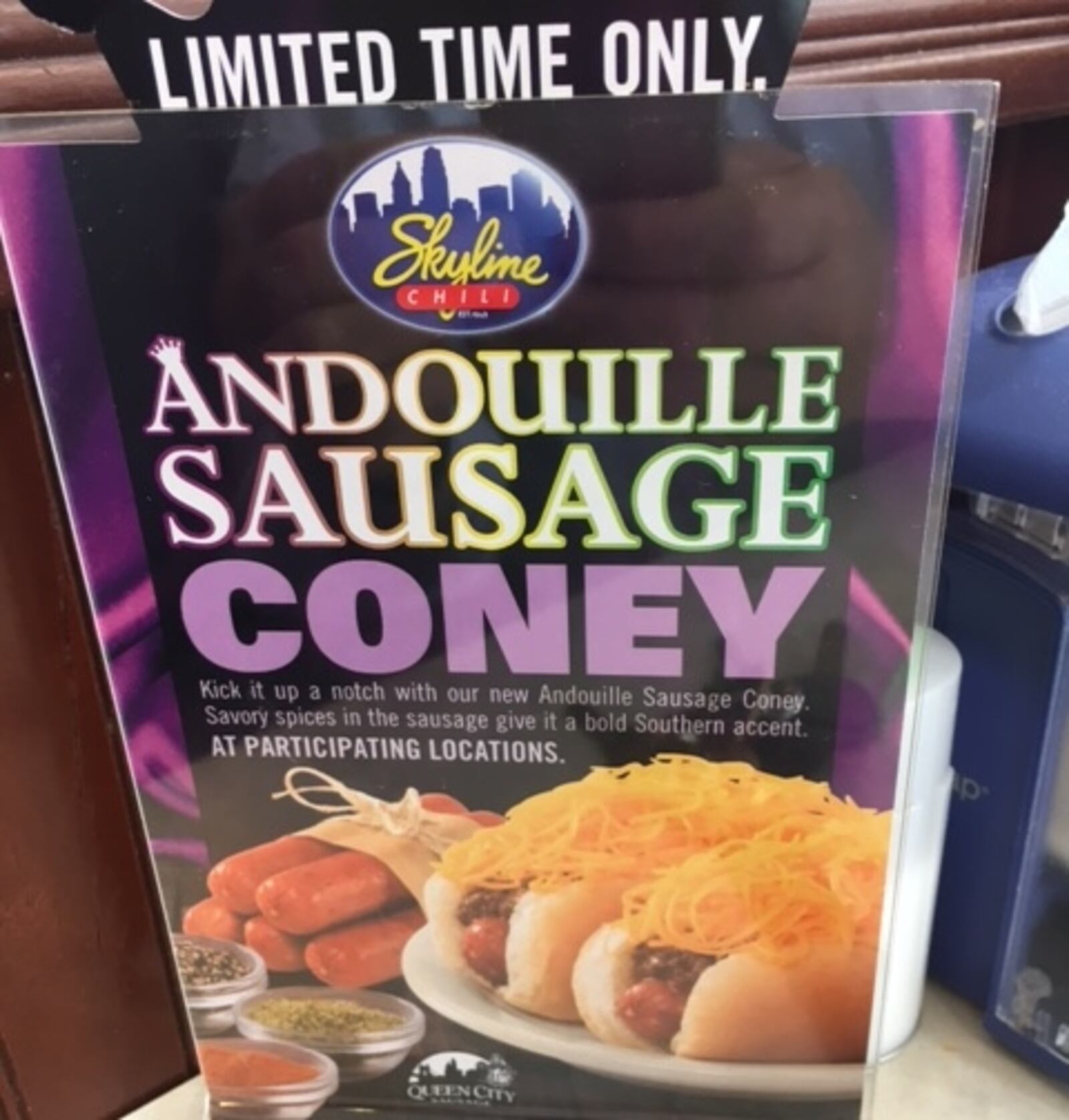 This sign was spotted in the Skyline Chili at 2724 Wilmington Pike this week. RONALD ROLLINS/STAFF