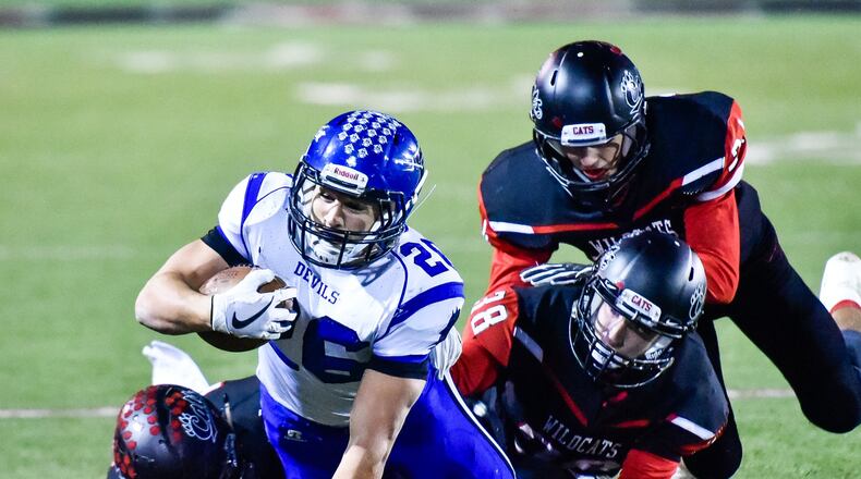 Brookville’s Bailey Wallen surpassed 2,000 yards rushing as a senior last season. NICK GRAHAM / STAFF