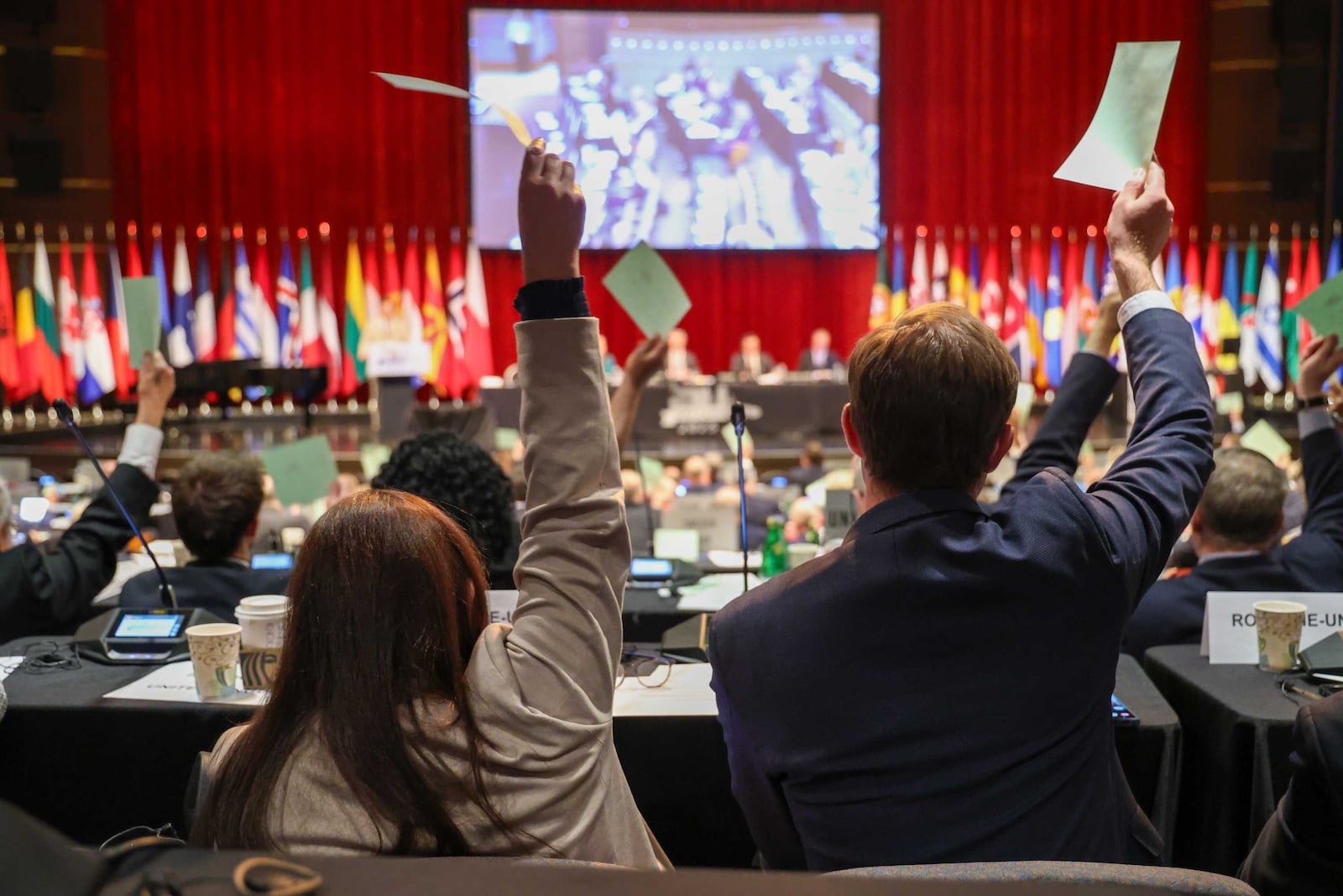 Scenes from the Plenary Sitting program of the NATO Parliamentary Assembly, at the Schuster Center, Monday, May 26, 2025. BRYANT BILLING/STAFF